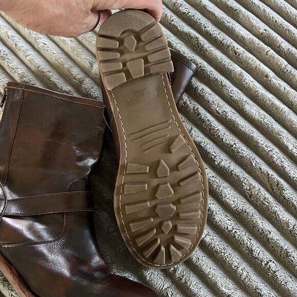 ROCKETDOG Leather Retro Style Ankle Boots With Buckles Brown Women US 9 M - Picture 8 of 16